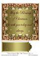 Fancy Embossed Topper with Christmas Text 10