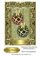 Embossed Frame with Two Christmas Baubles 2