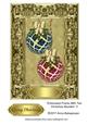 Embossed Frame with Two Christmas Baubles 3