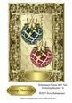 Embossed Frame with Two Christmas Baubles 5