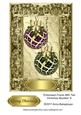 Embossed Frame with Two Christmas Baubles 6