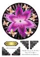 Butterflies Dancing for the Flower Large Round Topper 2