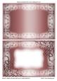 Frosty Swirls Blank Metallic Card Fronts 2