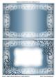 Frosty Swirls Blank Metallic Card Fronts 6