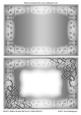 Frosty Swirls Blank Metallic Card Fronts 7