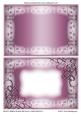 Frosty Swirls Blank Metallic Card Fronts 8