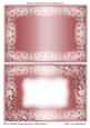 Frosty Swirls Blank Metallic Card Fronts 9