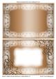 Frosty Swirls Blank Metallic Card Fronts 10