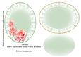 3 Roses Blank Topper with Swirly Frame & Inserts 3