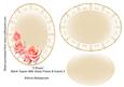 3 Roses Blank Topper with Swirly Frame & Inserts 5