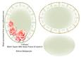 3 Roses Blank Topper with Swirly Frame & Inserts 6
