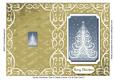 Swirly Christmas Tree in Swirly Frame Cut & Fold Card 3