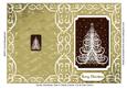 Swirly Christmas Tree in Swirly Frame Cut & Fold Card 4