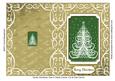 Swirly Christmas Tree in Swirly Frame Cut & Fold Card 9