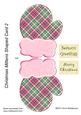 Christmas Mittens Shaped Card 2