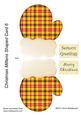 Christmas Mittens Shaped Card 6