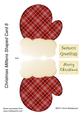 Christmas Mittens Shaped Card 8