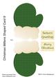 Christmas Mittens Shaped Card 9