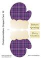 Christmas Mittens Shaped Card 10