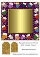 Blank Christmas Card Front with Mittens Frame 3