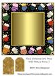 Blank Christmas Card Front with Mittens Frame 7