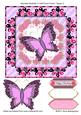 Adorable Butterfly in Half-floral Frame Topper 2