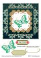 Adorable Butterfly in Half-floral Frame Topper 3