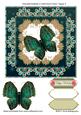Adorable Butterfly in Half-floral Frame Topper 4