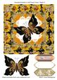 Adorable Butterfly in Half-floral Frame Topper 5