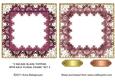 2 Square Blank Toppers with Half-floral Frame Set 2