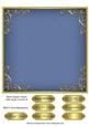 Blank Square Topper with Swirly Corners 8