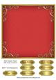 Blank Square Topper with Swirly Corners 9