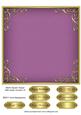 Blank Square Topper with Swirly Corners 10
