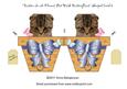 Kitten in a Flower Pot with Butterflies Shaped Card 4