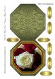 Red & White Roses Octagon Shaped Card 2