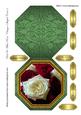 Red & White Roses Octagon Shaped Card 4