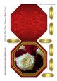 Red & White Roses Octagon Shaped Card 5