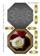 Red & White Roses Octagon Shaped Card 6