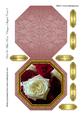 Red & White Roses Octagon Shaped Card 8