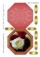 Red & White Roses Octagon Shaped Card 9