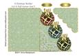 3 Christmas Baubles Cut & Fold Corner Card 2