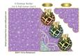 3 Christmas Baubles Cut & Fold Corner Card 3