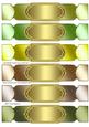 Large Metallic Double-layer Labels Set 2