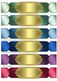Large Metallic Double-layer Labels Set 3