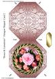 Roses & Carnations Octagon Shaped Card 2