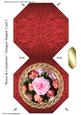 Roses & Carnations Octagon Shaped Card 3