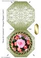 Roses & Carnations Octagon Shaped Card 4