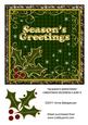 Season's Greetings Christmas Business Card 2