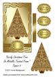 Swirly Christmas Tree on Metallic Twisted Frame Topper 5
