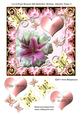 Lily & Roses Bouquet with Butterflies Birthday, Valentine